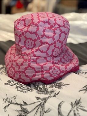 Salvatore Ferragamo Pink Patterned Bucket Hat